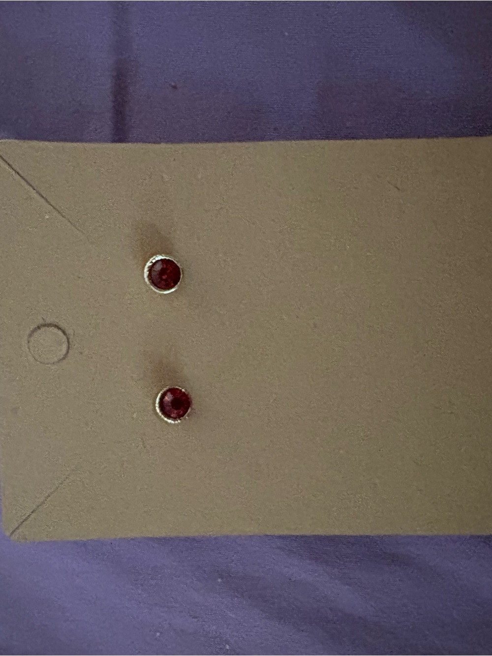 Target Red Crystal Stud Earrings